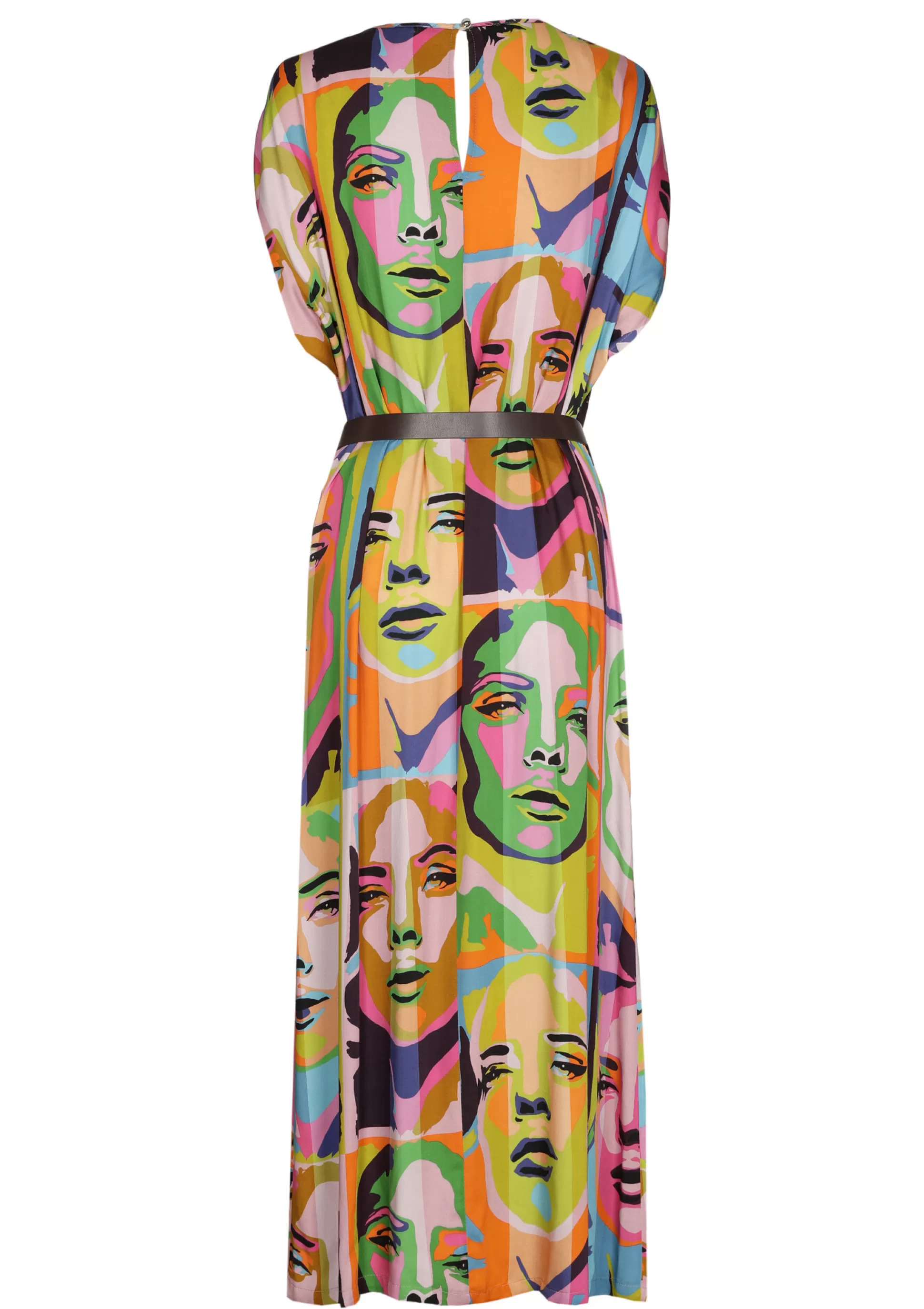 Caroline Biss 1142-79 / Robe Midi Fluide Pop-Art*Femmes Robes