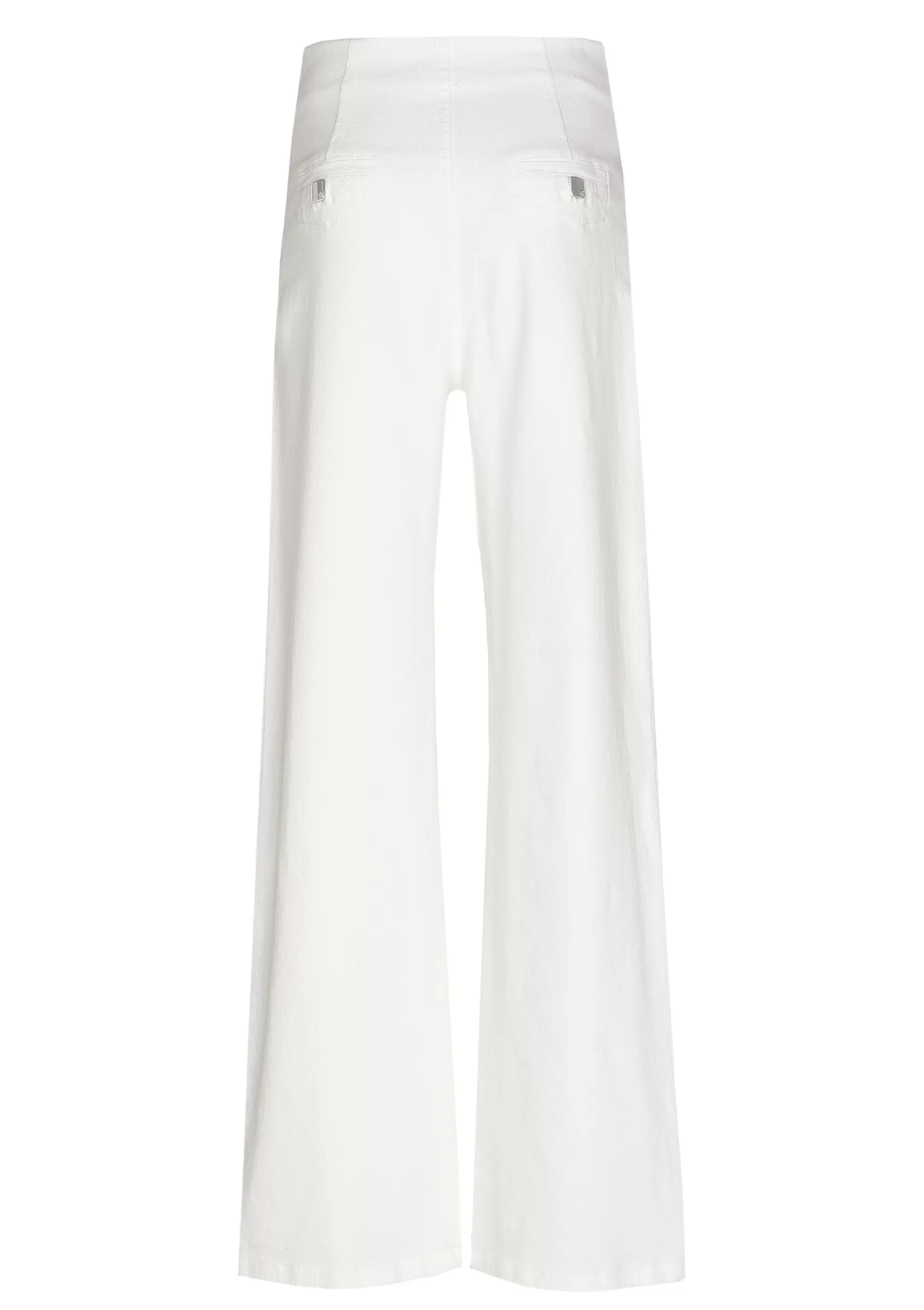 Caroline Biss 1502-91 / Pantalon Confortable, Look Jeans, Jambe Droite, Taille Haute*Femmes Pantalon