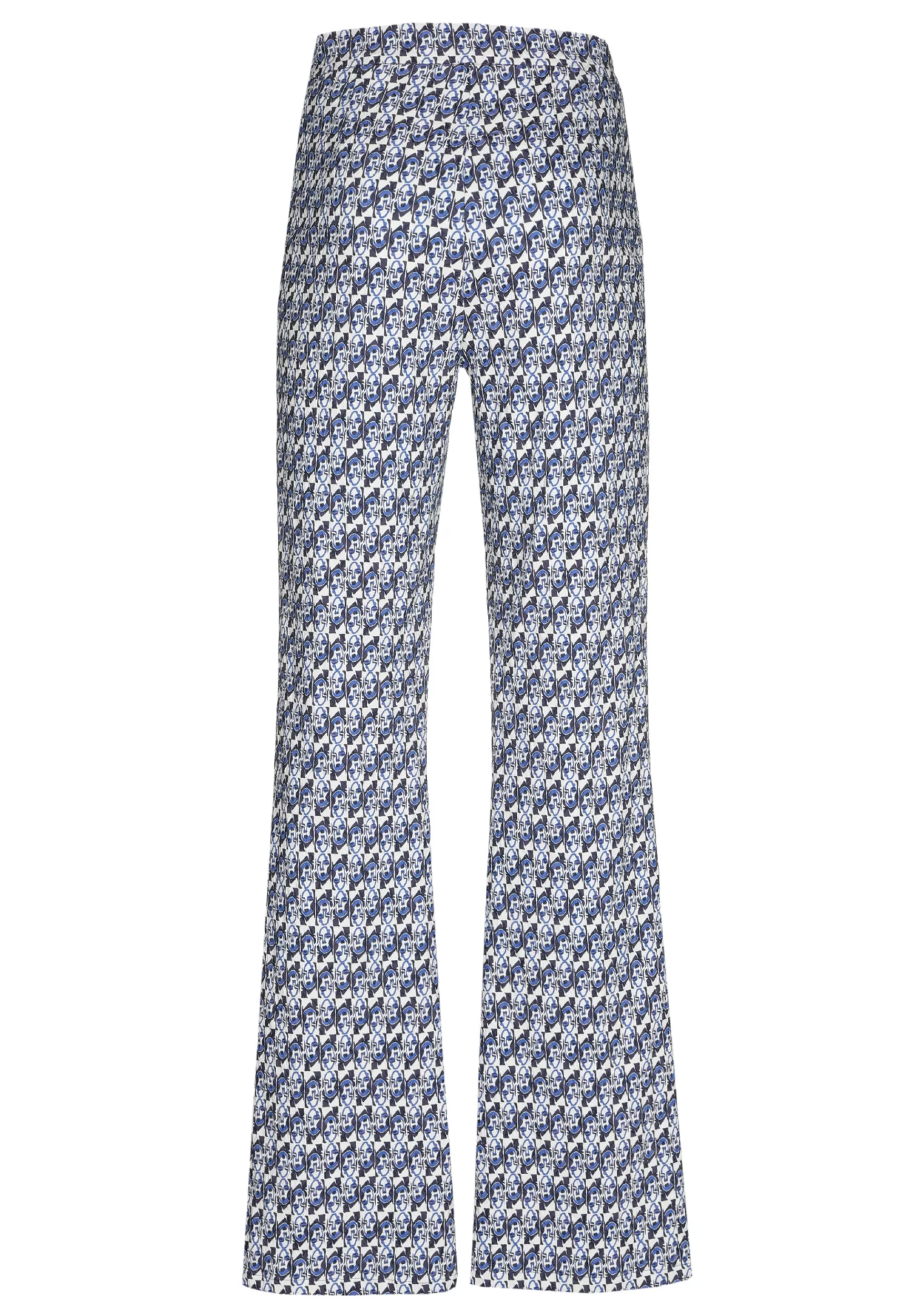 Caroline Biss 1550-29 / Pantalon Confortable, Bootcut, Taille Normale, Imprime Pop-Art*Femmes Pantalon