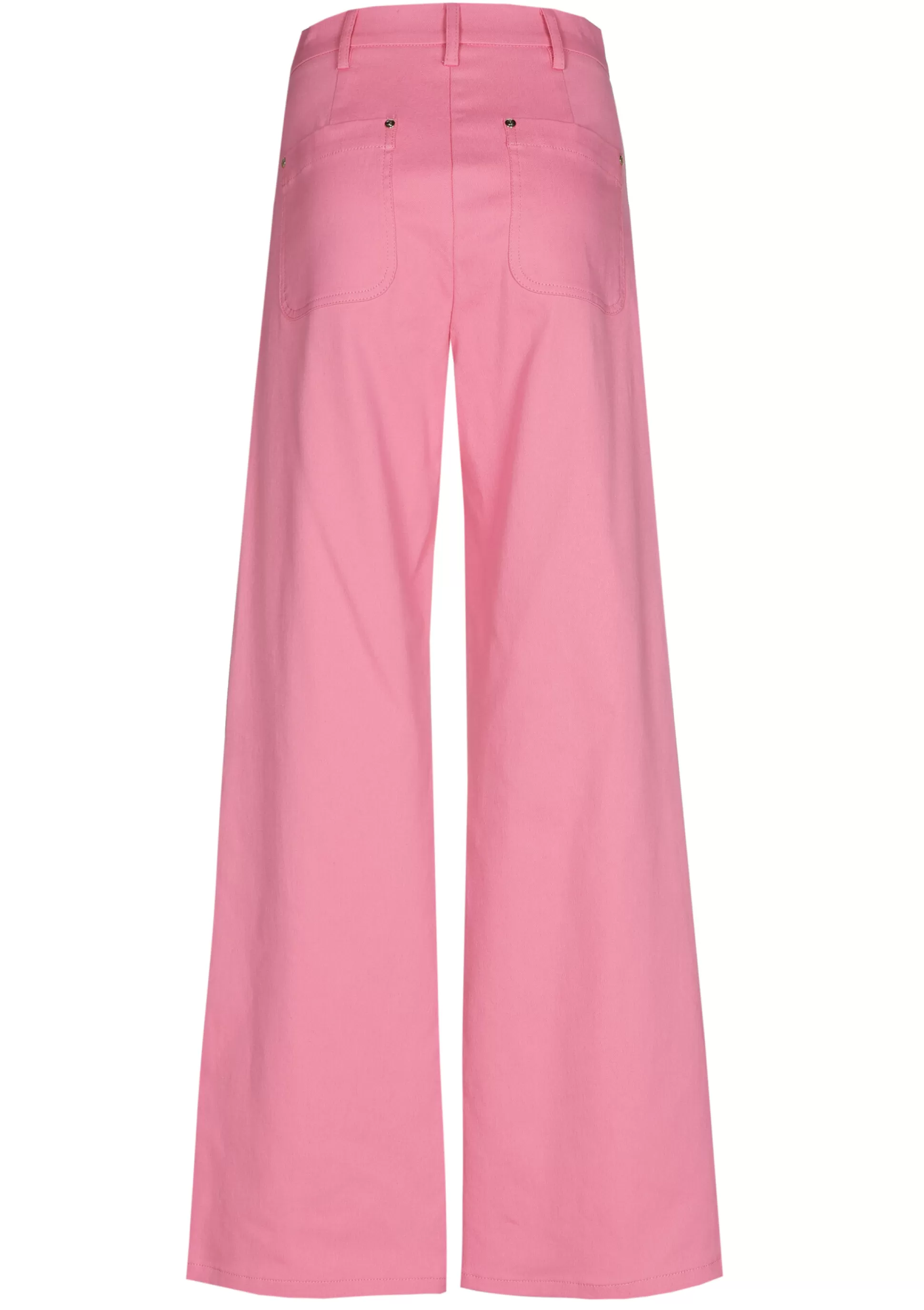 Caroline Biss 1579-71 / Pantalon Confortable En Coton, Jambe Large, Taille Normale*Femmes Pantalon