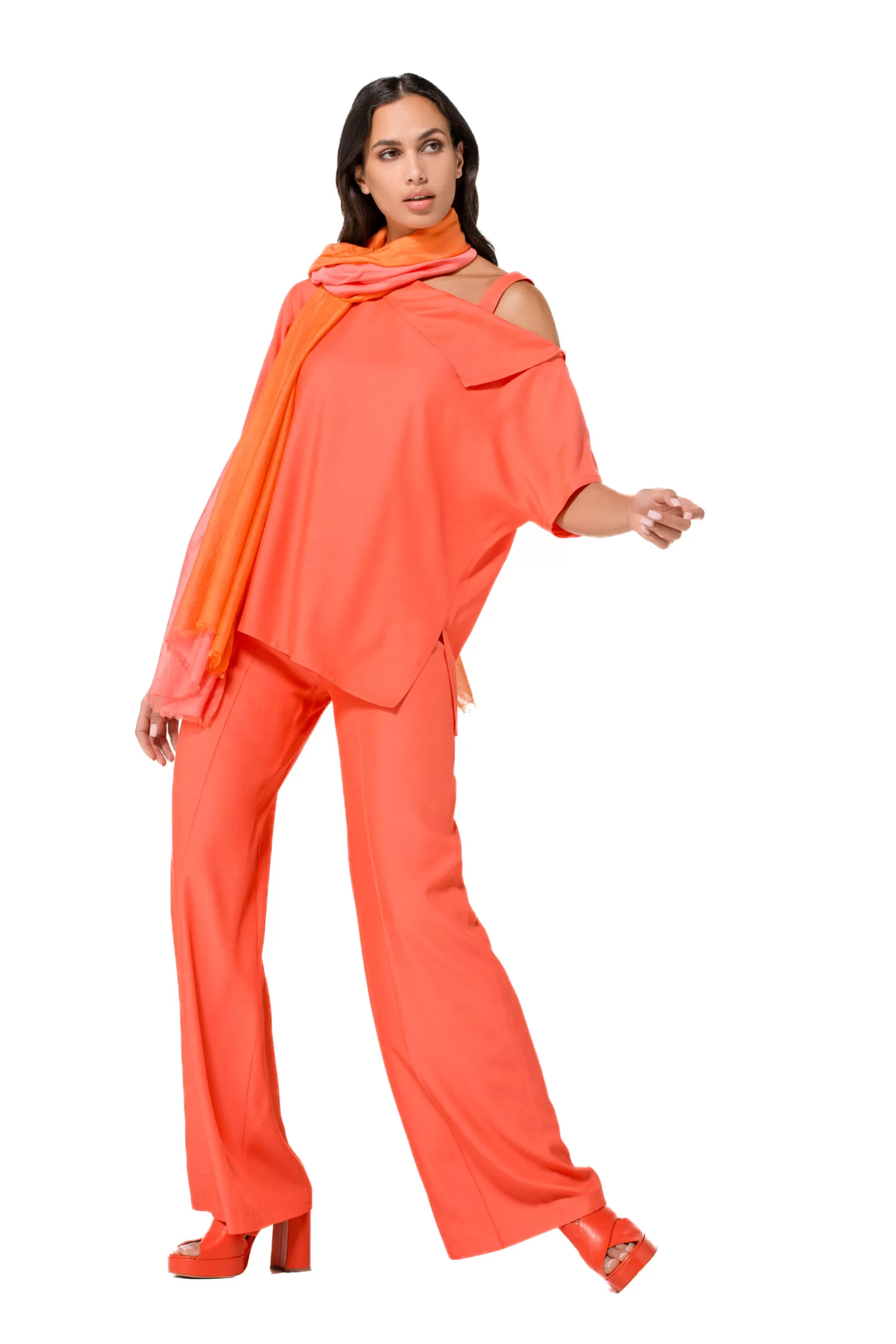 Caroline Biss 1586-55 / Pantalon Habille, Jambe Droite, Taille Normale*Femmes Pantalon