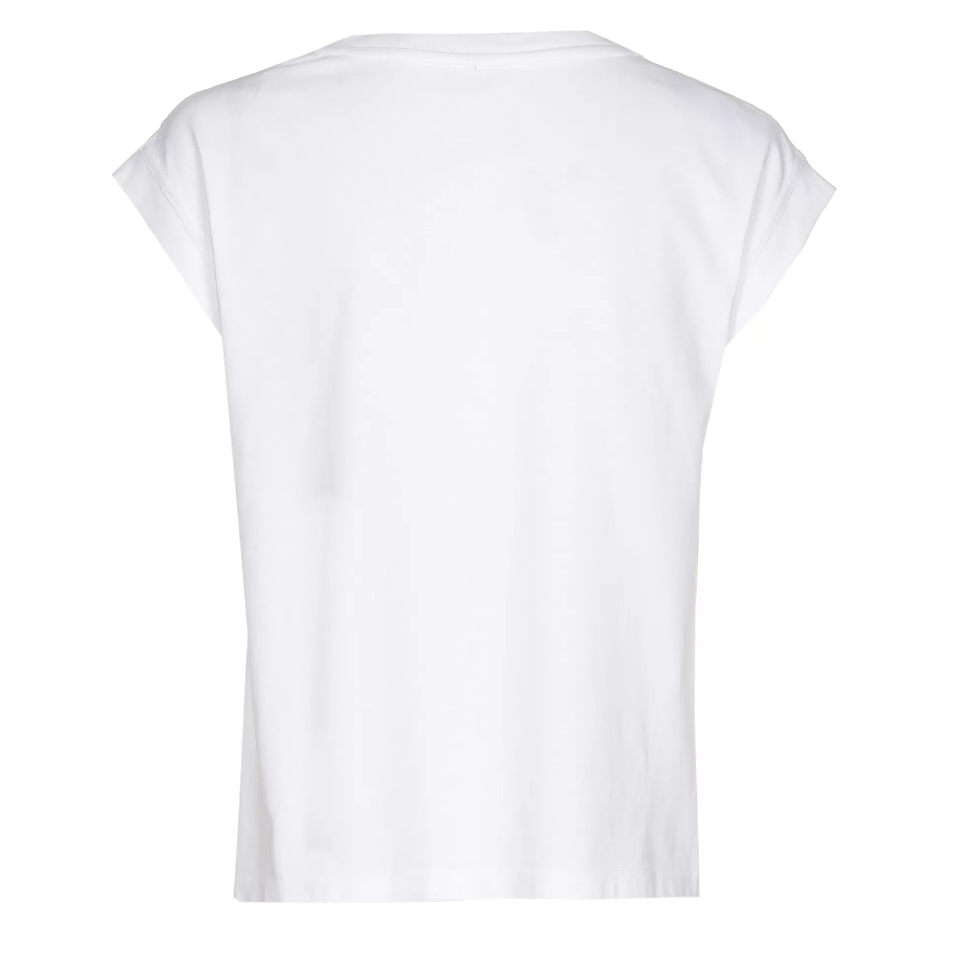 Caroline Biss 1981-90 / T-Shirt En Coton Effet Epaule*Femmes Hauts